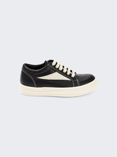 Rick Owens Baby Baby Vintage Leather Sneakers In Black