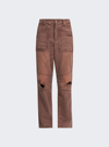 Rhude Brown Coltello Trousers In Brown