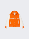 Givenchy Wool And Leather Bomber Jacket In White