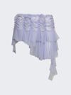 Ester Manas Micro Ruched Skirt In Lilac