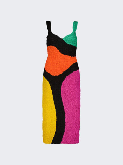 Mara Hoffman Ramona Sleeveless Colorblock Midi Column Dress In Multicolor