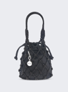 Judith Leiber Sparkle Crystal Net Top-handle Bag In Silver Jet Black