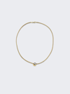 Nina Runsdorf Round Brilliant Diamond Sliding Necklace In 18k Yellow And White Gold