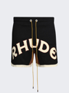 Rhude Mechanic Logo Shorts In Black