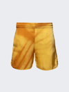 Blue Sky Inn Shadow Print Shorts In Gold