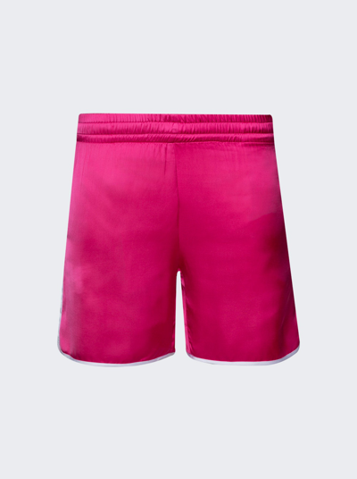 Blue Sky Inn Men's Waiter Satin Shorts In Pink