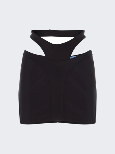 Mugler Mini Skirt In Black