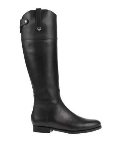 Bruglia Woman Knee Boots Black Size 11 Calfskin