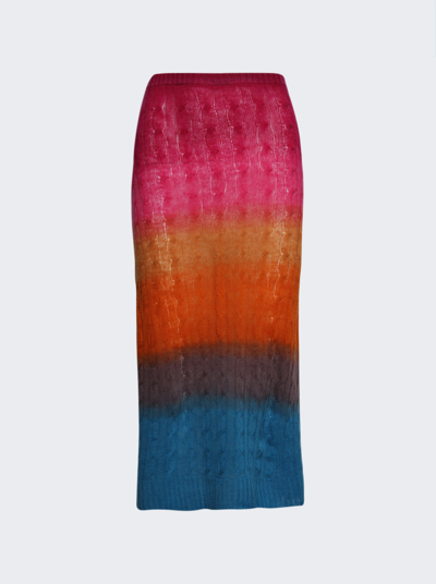 ETRO CABLE-KNIT MIDI SKIRT