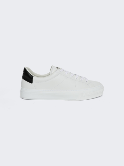 Givenchy City Sport Lace-up Sneaker In White And Black