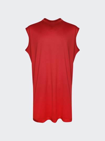 Rick Owens X Champion Tarp T-shirt In Carnelian Red