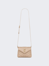 Saint Laurent Loulou Toy Strap Bag In Dark Beige