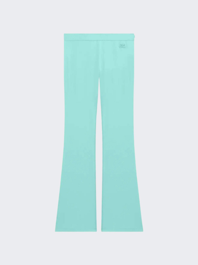 Courrã¨ges Tech Jersey Pant In Turquoise