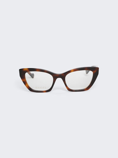 Gucci Cat-eye-frame Glasses In Clear