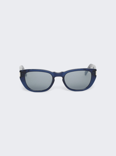 Saint Laurent Cat-eye Sunglasses In Blue
