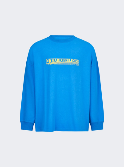 Martine Rose Slogan Print Long-sleeve T-shirt In Blue