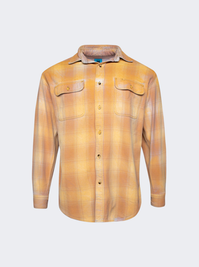 Notsonormal Reflect Flannel Shirt In Yellow