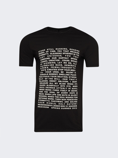 Rick Owens Drkshdw Drkshdw Level T-shirt In Black