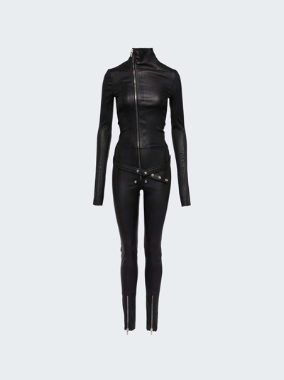 Rick Owens Tight Gary Flight Suit In Black