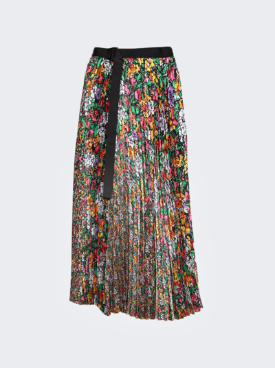 SACAI FLORAL PRINT SKIRT