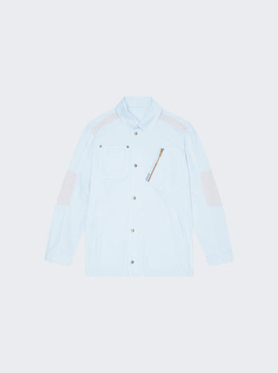 Objects Iv Life Denim Overshirt In Ice Blue