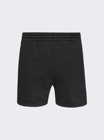 Off-white Bookish Laundry Summer Sweat Shorts In Black