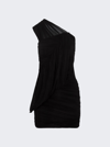 Rick Owens Edfu One-shoulder Minidress In Black