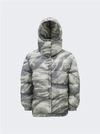 Moncler Genius 4 Moncler Hyke Camouflage Down Jacket In Grey