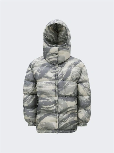 Moncler Genius 4 Moncler Hyke Camouflage Down Jacket In Grey