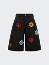 Moncler Genius 1 Moncler Jw Anderson Cotton Gabardine Shorts In Black