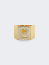 Mysteryjoy Protection Ring In 18k Yellow Gold