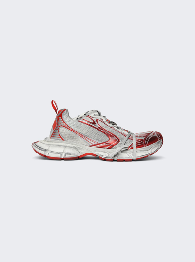 Balenciaga 3xl Distressed Mesh And Rubber Sneakers In White