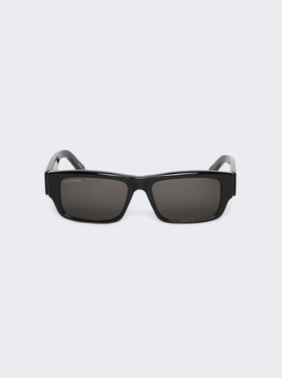 Balenciaga Max Square Sunglasses In Black