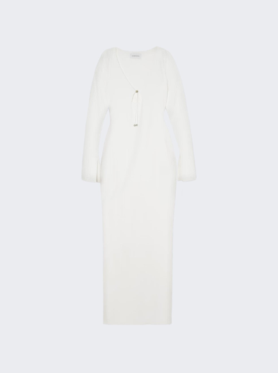 16arlington Solaria Stretch-crepe Maxi Dress In White