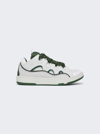 Lanvin Sneakers Curb In White And Khaki