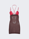 Nensi Dojaka Bra Wire Mini Dress In Multicolor
