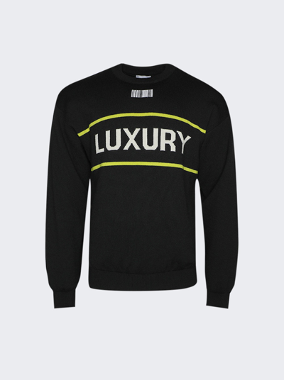 Vtmnts Luxury Knitted Sweater In Black