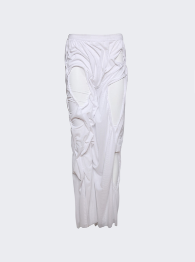 Di Petsa Wetlook Long Skirt In White