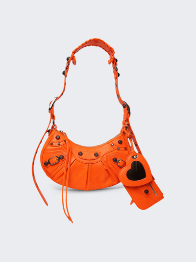 Balenciaga Le Cagole Xs Shoulder Bag In Fluorescent Orange