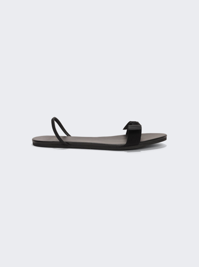 The Row Bow Sandal In Black