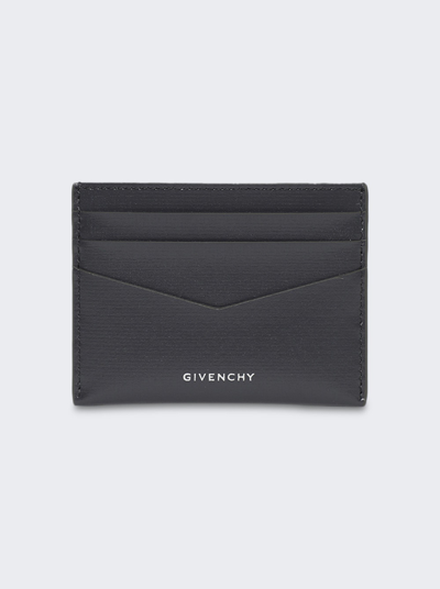 Givenchy Card Holder In 4g Classic Leather In Grey