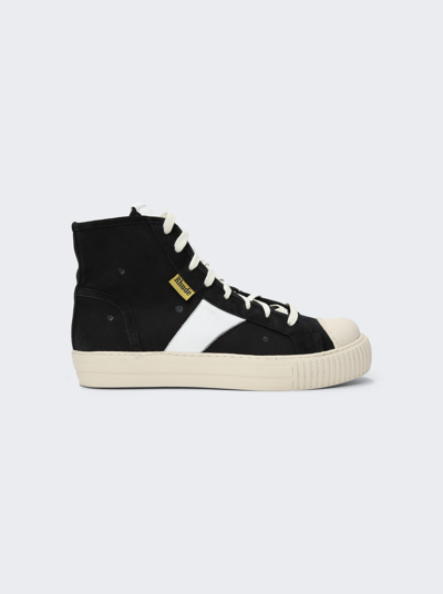 Rhude Bel Airs High-top Sneakers In Black And White
