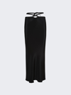 Christopher Esber Black Loophole Midi Skirt In Black