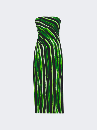 Proenza Schouler Women's Painted Stripe Strapless Midi-dress