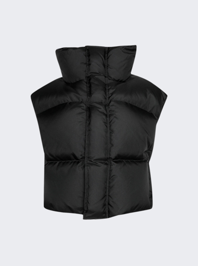 Wardrobe.nyc High-neck Down Puffer Waistcoat In Black