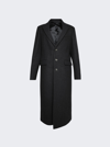 Wardrobe.nyc Single-breasted Wool Coat In Charcoal Grey