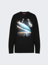 Members Of The Rage Oversized Space Graphic Long Sleeve Shirt In Glassface Print