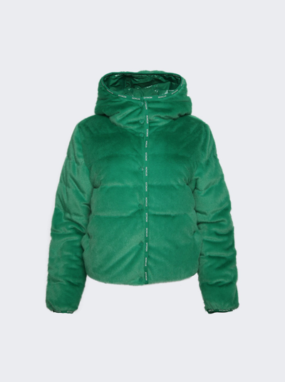 Moncler Malp Fuzzy Jacket Female Green