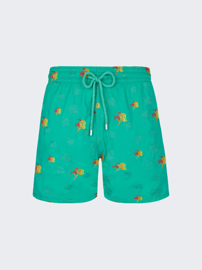 Vilebrequin Mistral Swim Shorts In Vert Tropezien