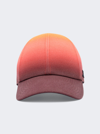 Courrèges Courreges Women Shaded Effect Cotton Cap In Gradient Sunset